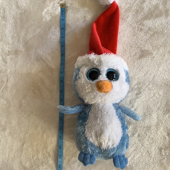 Christmas Ty Penguin Beanie Boo Stuffie - Picture 5 of 5